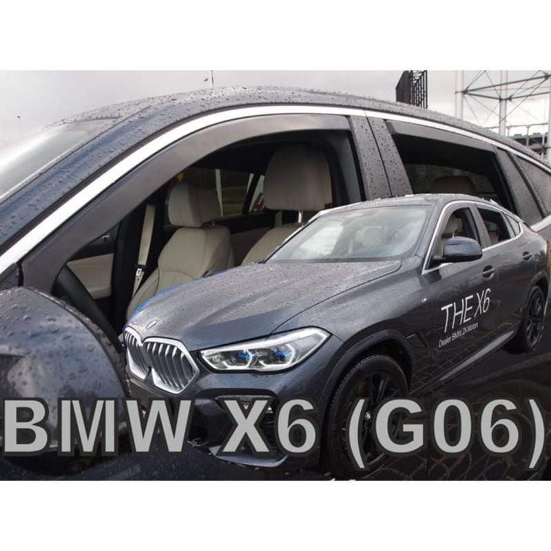 BMW X6 G06 5D 2019+ ΣΕΤ ΑΝΕΜΟΘΡΑΥΣΤΕΣ ΑΥΤΟΚΙΝΗΤΟΥ ΑΠΟ ΕΥΚΑΜΠΤΟ ΦΙΜΕ ΠΛΑΣΤΙΚΟ HEKO - 4 ΤΕΜ.