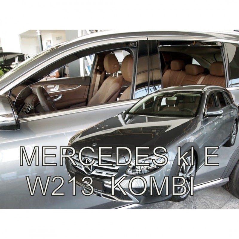 ΑΝΕΜΟΘΡΑΥΣΤΕΣ ΓΙΑ MERCEDES E-KLAS W213 5D COMBI 2016+  ΣΕΤ ΑΥΤΟΚΙΝΗΤΟΥ ΑΠΟ ΕΥΚΑΜΠΤΟ ΦΙΜΕ ΠΛΑΣΤΙΚΟ HEKO - 4 ΤΕΜ.