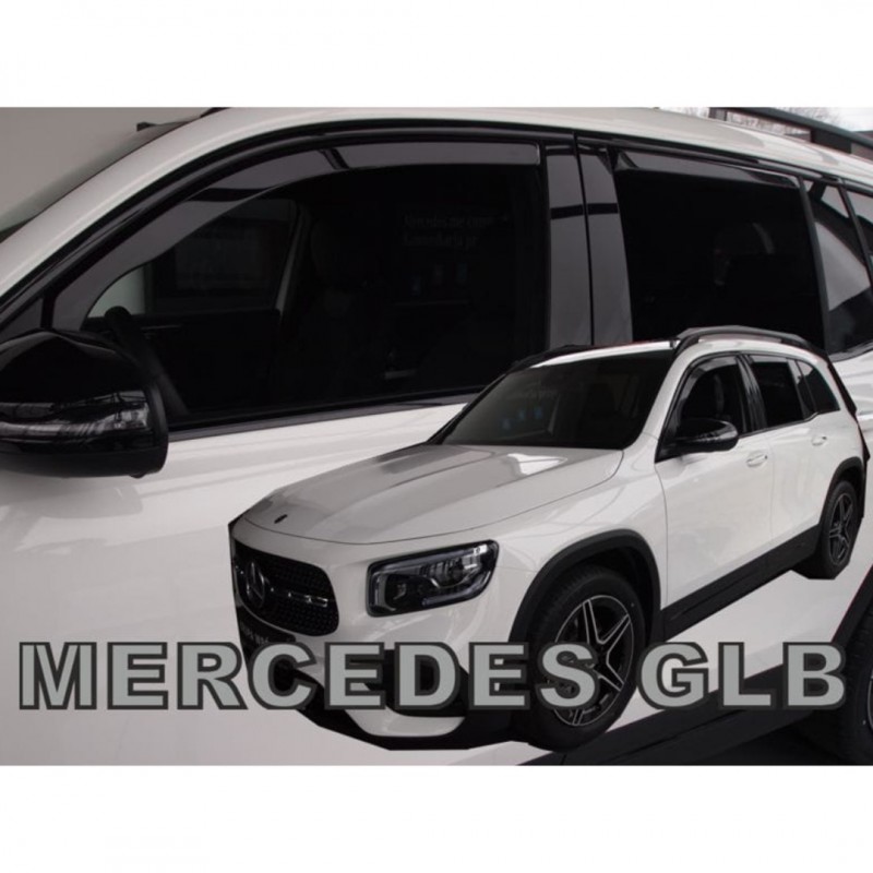 MERCEDES GLB X247 5D 2019+ ΣΕΤ ΑΝΕΜΟΘΡΑΥΣΤΕΣ ΑΥΤΟΚΙΝΗΤΟΥ ΑΠΟ ΕΥΚΑΜΠΤΟ ΦΙΜΕ ΠΛΑΣΤΙΚΟ HEKO - 4 ΤΕΜ.