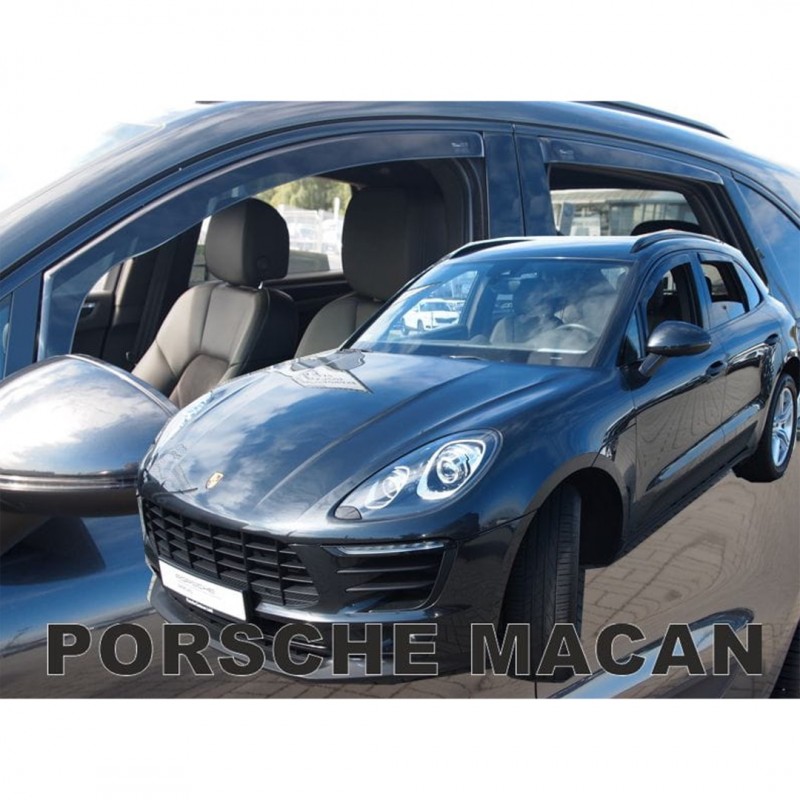 PORSCHE MACAN 5D 2013+ ΣΕΤ ΑΝΕΜΟΘΡΑΥΣΤΕΣ ΑΥΤΟΚΙΝΗΤΟΥ ΑΠΟ ΕΥΚΑΜΠΤΟ ΦΙΜΕ ΠΛΑΣΤΙΚΟ HEKO - 4 ΤΕΜ.