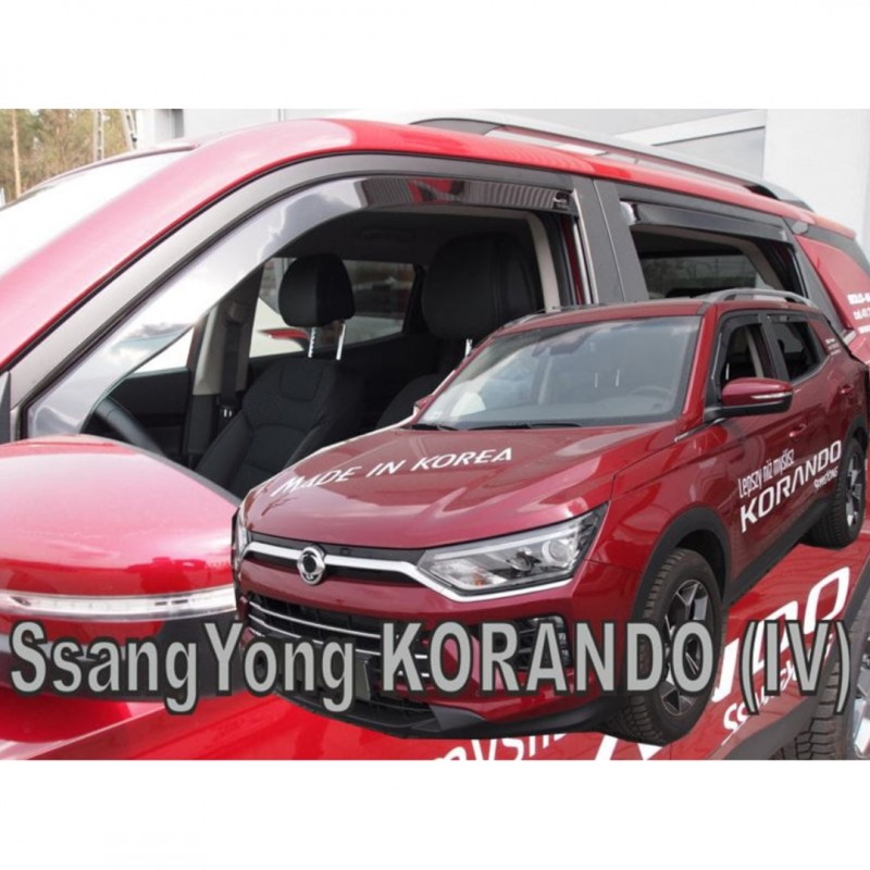 SSANGYONG KORANDO 5D 2019+ ΣΕΤ ΑΝΕΜΟΘΡΑΥΣΤΕΣ ΑΥΤΟΚΙΝΗΤΟΥ ΑΠΟ ΕΥΚΑΜΠΤΟ ΦΙΜΕ ΠΛΑΣΤΙΚΟ HEKO - 4 ΤΕΜ.