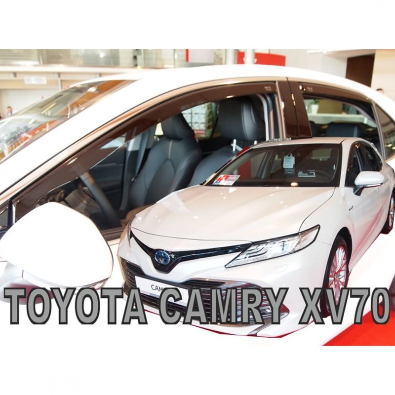 TOYOTA CAMRY XV70 4D 2018+ ΣΕΤ ΑΝΕΜΟΘΡΑΥΣΤΕΣ ΑΥΤΟΚΙΝΗΤΟΥ ΑΠΟ ΕΥΚΑΜΠΤΟ ΦΙΜΕ ΠΛΑΣΤΙΚΟ HEKO - 4 ΤΕΜ.