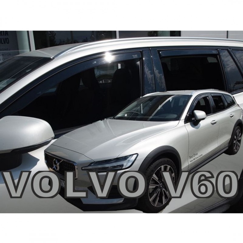 VOLVO V60 5D 2018+ ΣΕΤ ΑΝΕΜΟΘΡΑΥΣΤΕΣ ΑΥΤΟΚΙΝΗΤΟΥ ΑΠΟ ΕΥΚΑΜΠΤΟ ΦΙΜΕ ΠΛΑΣΤΙΚΟ HEKO - 4 ΤΕΜ.