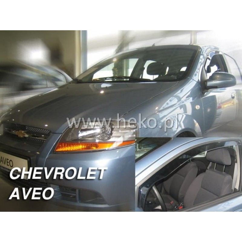 CHEVROLET AVEO CLASSIC 5D 2004-2011 / KALOS 5D 2004-2008 HTB ΖΕΥΓΑΡΙ ΑΝΕΜΟΘΡΑΥΣΤΕΣ ΑΠΟ ΕΥΚΑΜΠΤΟ ΦΙΜΕ ΠΛΑΣΤΙΚΟ HEKO - 2 ΤΕΜ.