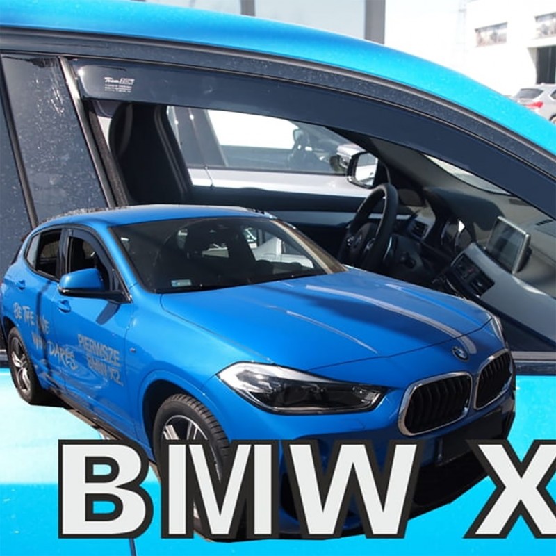 BMW X2 F39 5D 2018+ ΖΕΥΓΑΡΙ ΑΝΕΜΟΘΡΑΥΣΤΕΣ ΑΠΟ ΕΥΚΑΜΠΤΟ ΦΙΜΕ ΠΛΑΣΤΙΚΟ HEKO - 2 ΤΕΜ.