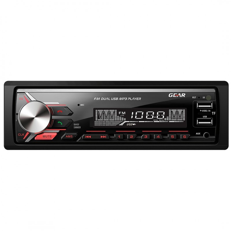 RADIO GEAR GR-200P USB/MP3/BLUETOOTH/WMA/AUX IN/ ΜΕ ΚΟΚΚΙΝΟ ΦΩΤΙΣΜΟ 4x45w