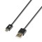 ΚΑΛΩΔΙΟ ΦΟΡΤΙΣΗΣ ΚΑΙ ΣΥΓΧΡΟΝΙΣΜΟΥ 100 cm MICRO USB ESSENTIALS LINE (ΜΑΥΡΟ)