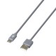 ΚΑΛΩΔΙΟ ΦΟΡΤΙΣΗΣ ΚΑΙ ΣΥΓΧΡΟΝΙΣΜΟΥ USB TYPE-C 200cm ΓΚΡΙ ESSENTIALS LAMPA - 1 ΤΕΜ.