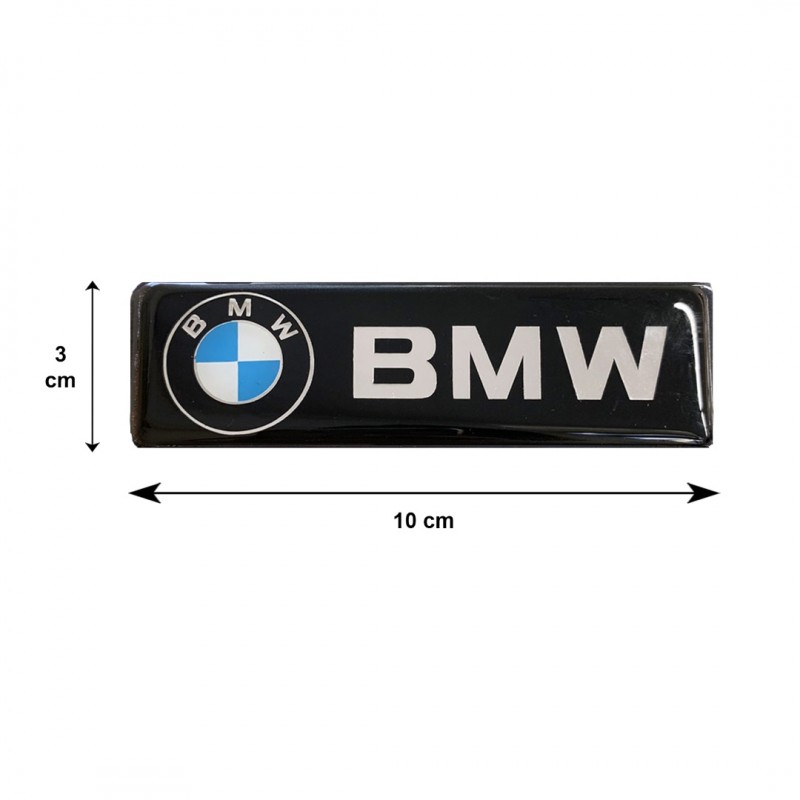 BMW ΣΗΜΑΤΑ ΒΙΔΩΤΑ 10 Χ 3 cm ΕΠΟΞΕΙΔΙΚΗΣ ΡΥΤΙΝΗΣ (ΥΓΡΟ ΓΥΑΛΙ) ΣΕ ΜΑΥΡΟ/ΧΡΩΜΙΟ ΓΙΑ ΠΑΤΑΚΙΑ - 2 ΤΕΜ.