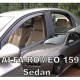 ALFA ROMEO 159 4D SEDAN 2005-2011 ΣΕΤ ΑΝΕΜΟΘΡΑΥΣΤΕΣ ΑΥΤΟΚΙΝΗΤΟΥ ΑΠΟ ΕΥΚΑΜΠΤΟ ΦΙΜΕ ΠΛΑΣΤΙΚΟ HEKO - 4 ΤΕΜ.