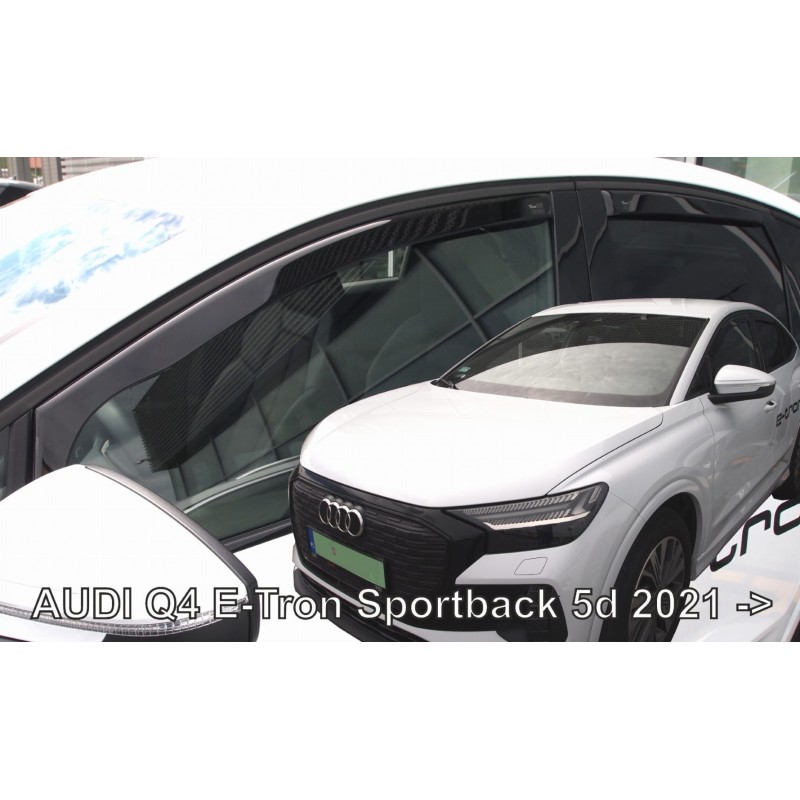 AUDI Q4 E-TRON SPORTBACK 5D 2021+  ΣΕΤ ΑΝΕΜΟΘΡΑΥΣΤΕΣ ΑΥΤΟΚΙΝΗΤΟΥ ΑΠΟ ΕΥΚΑΜΠΤΟ ΦΙΜΕ ΠΛΑΣΤΙΚΟ HEKO - 4 ΤΕΜ.