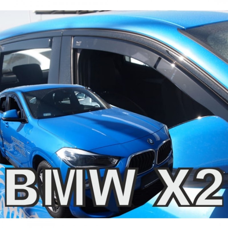 BMW X2 F39 5D 2018+ ΣΕΤ ΑΝΕΜΟΘΡΑΥΣΤΕΣ ΑΥΤΟΚΙΝΗΤΟΥ ΑΠΟ ΕΥΚΑΜΠΤΟ ΦΙΜΕ ΠΛΑΣΤΙΚΟ HEKO - 4 ΤΕΜ.