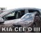 KIA CEED 5D HTB 2017+   ΣΕΤ ΑΝΕΜΟΘΡΑΥΣΤΕΣ ΑΥΤΟΚΙΝΗΤΟΥ ΑΠΟ ΕΥΚΑΜΠΤΟ ΦΙΜΕ ΠΛΑΣΤΙΚΟ HEKO - 4 ΤΕΜ.