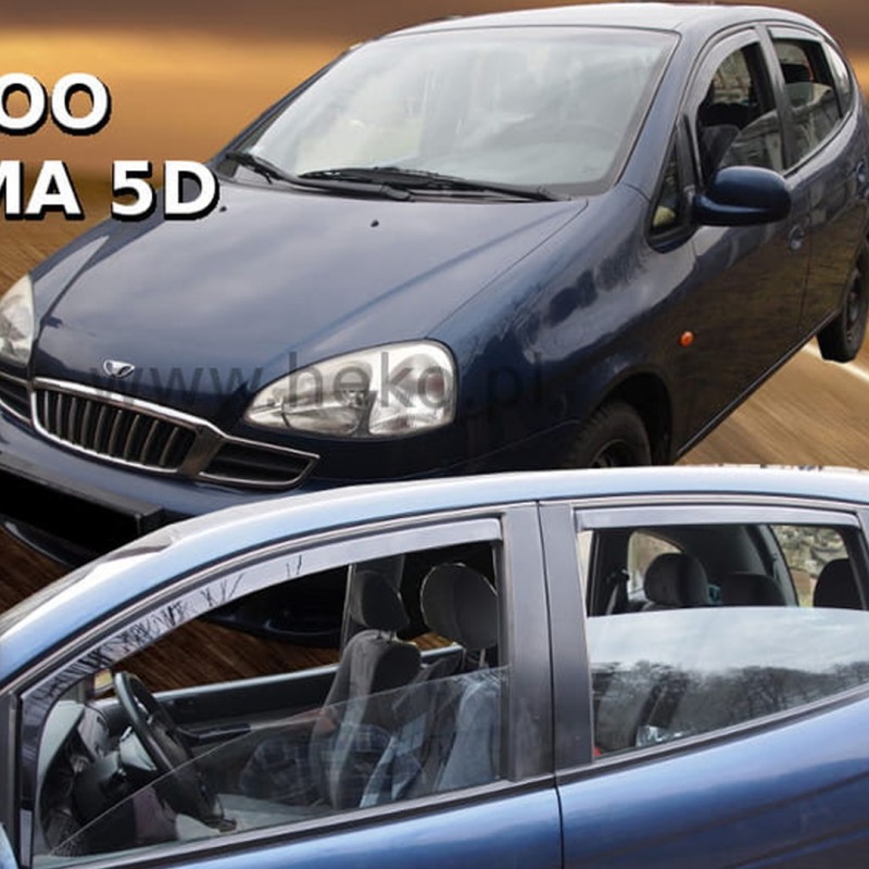 CHEVROLET TACUMA 5D 2000-2011 ΣΕΤ ΑΝΕΜΟΘΡΑΥΣΤΕΣ ΑΥΤΟΚΙΝΗΤΟΥ ΑΠΟ ΕΥΚΑΜΠΤΟ ΦΙΜΕ ΠΛΑΣΤΙΚΟ HEKO - 4 ΤΕΜ.