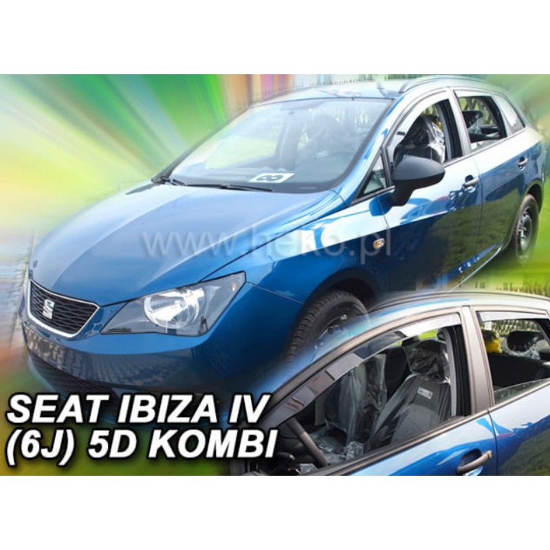 SEAT IBIZA 5D 2008+ COMBI  ΣΕΤ ΑΝΕΜΟΘΡΑΥΣΤΕΣ ΑΥΤΟΚΙΝΗΤΟΥ ΑΠΟ ΕΥΚΑΜΠΤΟ ΦΙΜΕ ΠΛΑΣΤΙΚΟ HEKO - 4 ΤΕΜ.