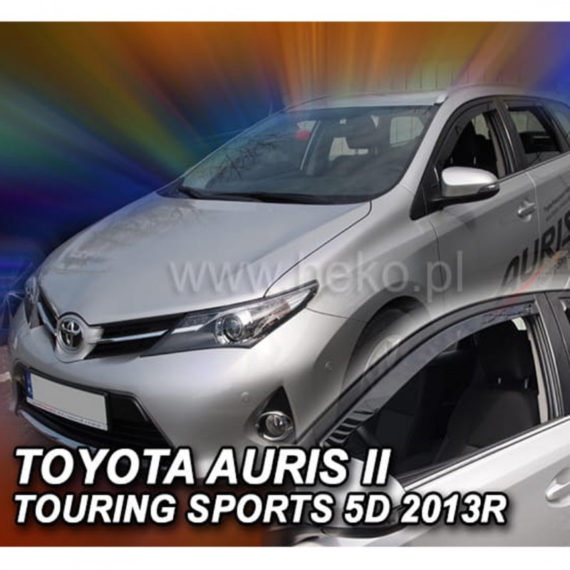 TOYOTA AURIS II TOURING COMBI 5D 2013+ ΣΕΤ ΑΝΕΜΟΘΡΑΥΣΤΕΣ ΑΥΤΟΚΙΝΗΤΟΥ ΑΠΟ ΕΥΚΑΜΠΤΟ ΦΙΜΕ ΠΛΑΣΤΙΚΟ HEKO - 4 ΤΕΜ.