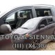 TOYOTA SIENNA III XL30 5D 2010+ ΣΕΤ ΑΝΕΜΟΘΡΑΥΣΤΕΣ ΑΥΤΟΚΙΝΗΤΟΥ ΑΠΟ ΕΥΚΑΜΠΤΟ ΦΙΜΕ ΠΛΑΣΤΙΚΟ HEKO - 4 ΤΕΜ.