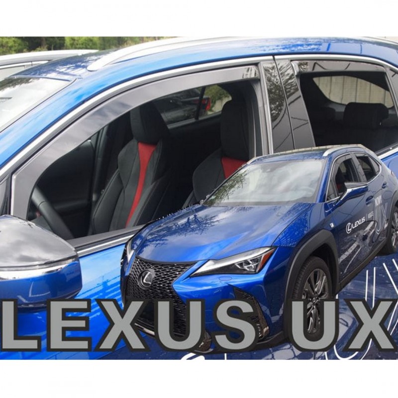 LEXUS UX 5D 2019+ ΣΕΤ ΑΝΕΜΟΘΡΑΥΣΤΕΣ ΑΥΤΟΚΙΝΗΤΟΥ ΑΠΟ ΕΥΚΑΜΠΤΟ ΦΙΜΕ ΠΛΑΣΤΙΚΟ HEKO - 4 ΤΕΜ.