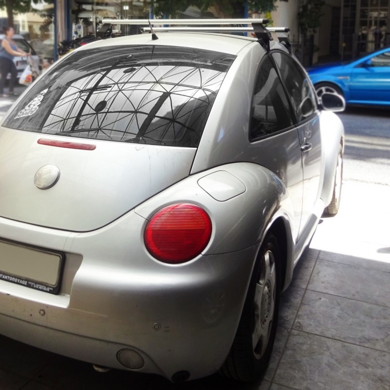 VW BEETLE 3D 1998+ KIT ΜΕ ΜΠΑΡΕΣ ΟΡΟΦΗΣ ΑΛΟΥΜΙΝΙΟΥ TEMA MENABO (AL1 - 3360/MB/MB - FIX016G) - 2 ΤΕΜ.