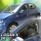 DACIA LOGAN 2 / SANDERO 2 / STEPWAY 4D 2013-2017 ΖΕΥΓΑΡΙ ΑΝΕΜΟΘΡΑΥΣΤΕΣ ΑΠΟ ΕΥΚΑΜΠΤΟ ΦΙΜΕ ΠΛΑΣΤΙΚΟ HEKO - 2 ΤΕΜ.