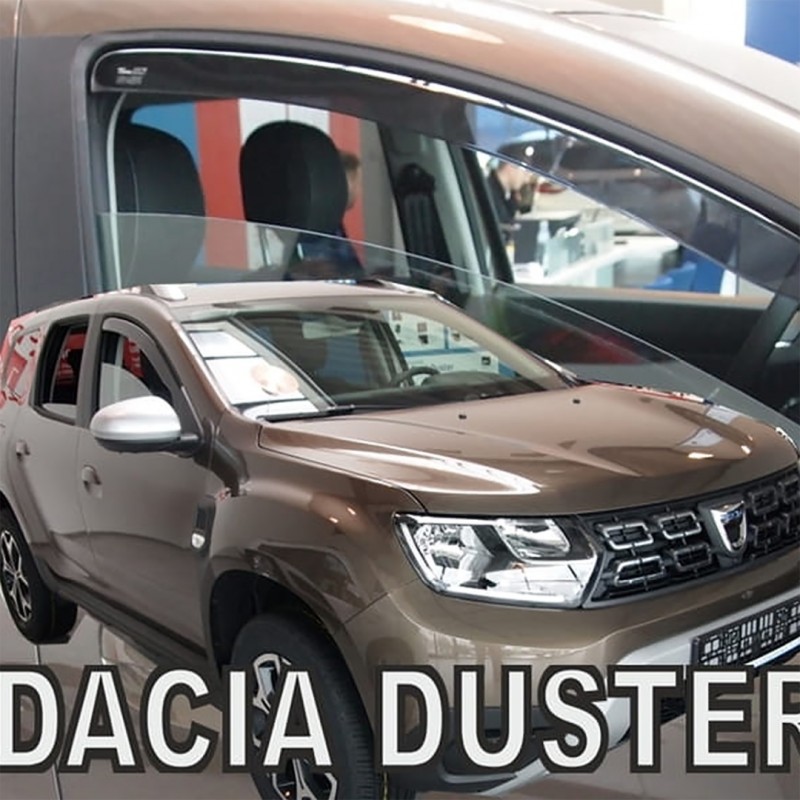 DACIA DUSTER 2 5D 2018-2021 ΖΕΥΓΑΡΙ ΑΝΕΜΟΘΡΑΥΣΤΕΣ ΑΠΟ ΕΥΚΑΜΠΤΟ ΦΙΜΕ ΠΛΑΣΤΙΚΟ HEKO - 2 ΤΕΜ.