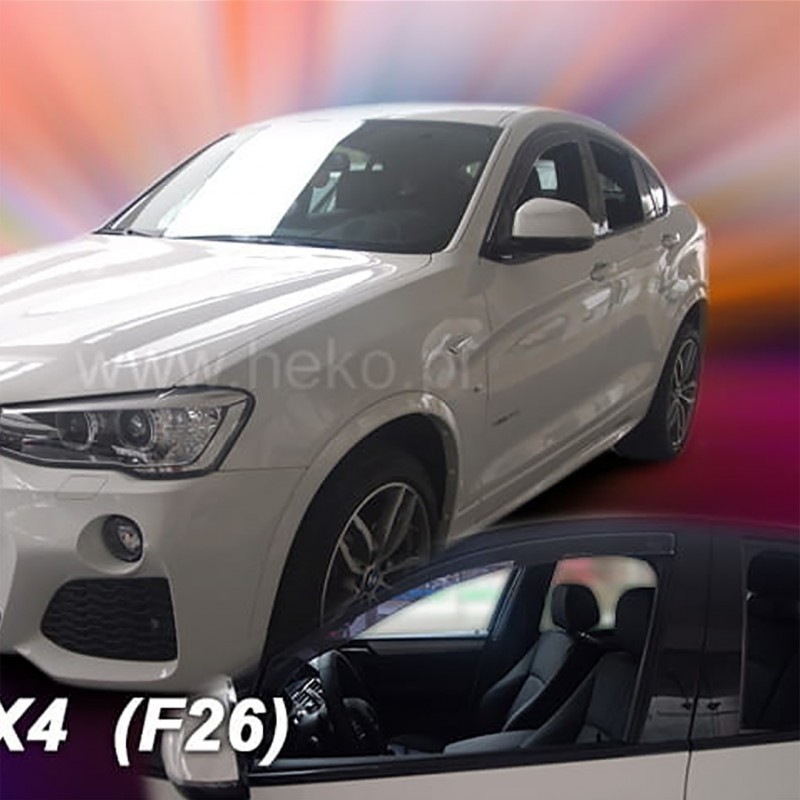 BMW X4 F26 5D 2013+ ΖΕΥΓΑΡΙ ΑΝΕΜΟΘΡΑΥΣΤΕΣ ΑΠΟ ΕΥΚΑΜΠΤΟ ΦΙΜΕ ΠΛΑΣΤΙΚΟ HEKO - 2 ΤΕΜ.