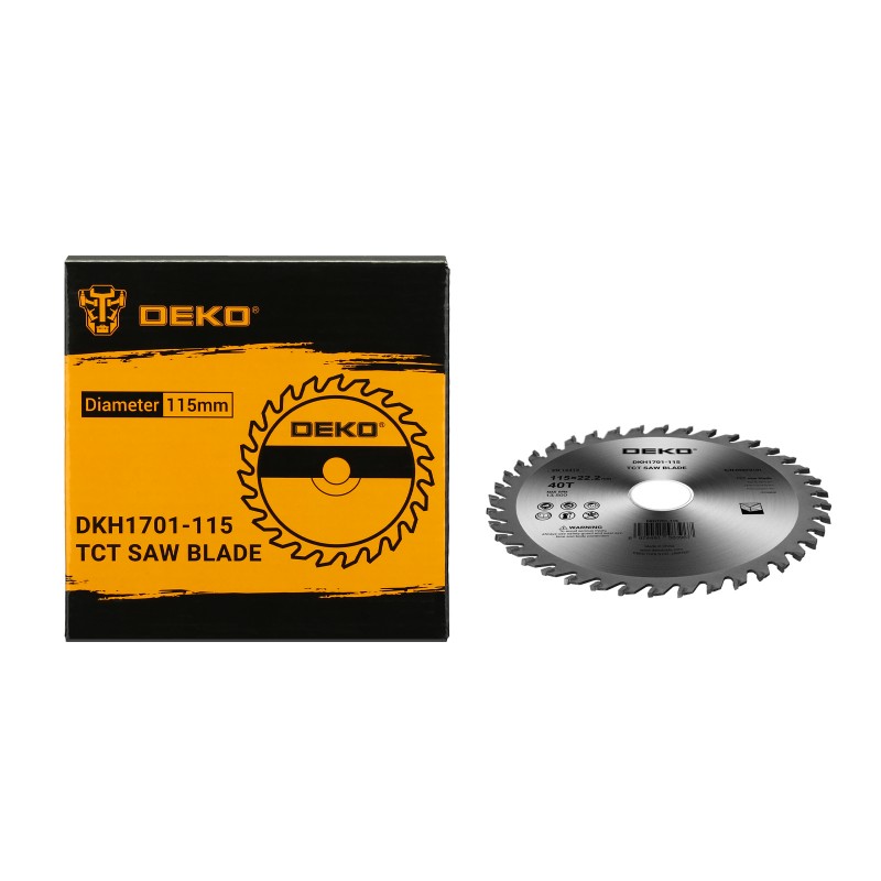 Δίσκος Κοπής Ξύλου TURBO Φ115  40 Δόντια DEKO DKH1701-115