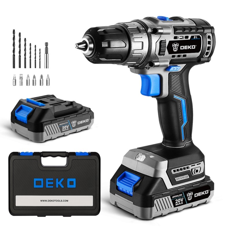 Δραπανοκατσάβιδο Μπαταρίας Λιθίου 20V BRUSHLESS 2.0Ah DEKO DKBL20DU3-S3