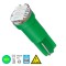 GloboStar® 81039 Λάμπα Αυτοκίνητου T5 3rd Generation Can-Bus LED 3 SMD 4014 0.6W 90lm 120° DC 12V IP20 Πράσινο