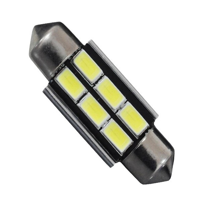 Σωληνωτός LED 42mm Can Bus με 6 SMD 5630 Ψυχρό Λευκό GloboStar 81322