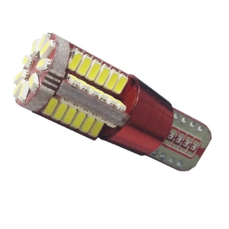 Λαμπτήρας LED T10 57 SMD 3014 Can Bus 12 Volt Ψυχρό Λευκό GloboStar 21219