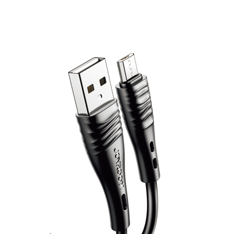 GloboStar® 87008 JOYROOM Originals JR-S118 Καλώδιο Φόρτισης Fast Charging Data 1M από Regular USB 2.0 σε Micro USB Μαύρο