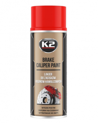 K2 Brake Caliper Paint Σπρέι Βαφής Φρένων-Δαγκάνας Αυτοκινήτου Κόκκινο 400ml