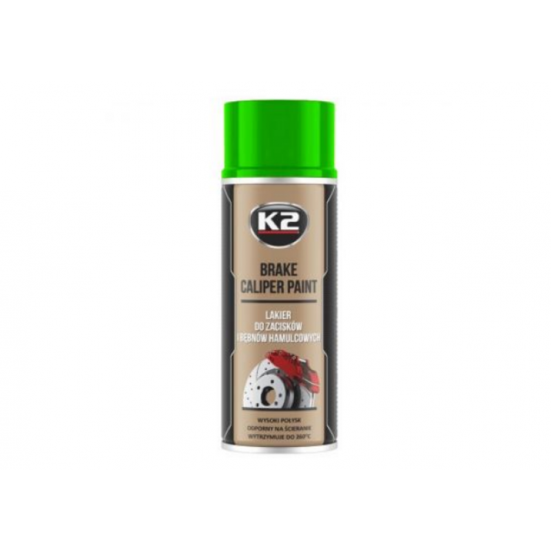 K2 Brake Caliper Paint Σπρέι Βαφής Φρένων-Δαγκάνας Αυτοκινήτου Πράσινο 400ml