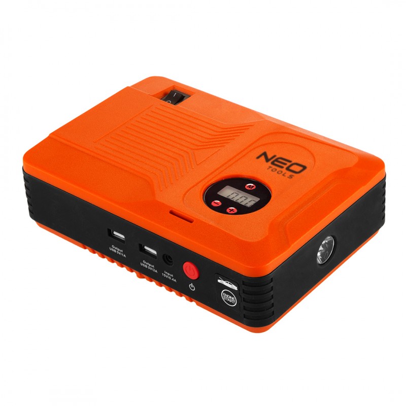 NEO TOOLS Εκκινητής, Powerbank &amp; Αεροσυμπιεστής 12V 11-997