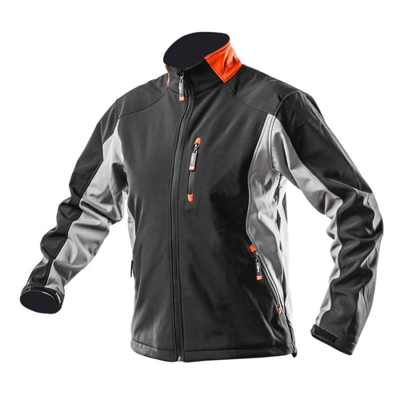 NEO TOOLS Μπουφάν εργασίας Softshell Μαύρο-Γκρι 81-550