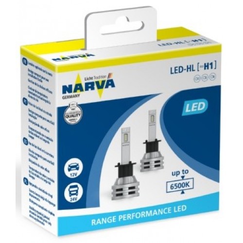 Narva Λάμπα H1 Led Range Performance 12V / 24V Set 2τμχ