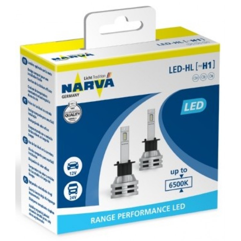 Narva Λάμπα H1 Led Range Performance 12V / 24V Set 2τμχ