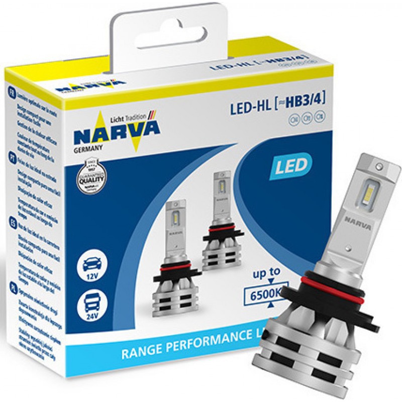 Narva Λάμπα  HB3/HB4 Led Range Performance 12V / 24V Set 2τμχ