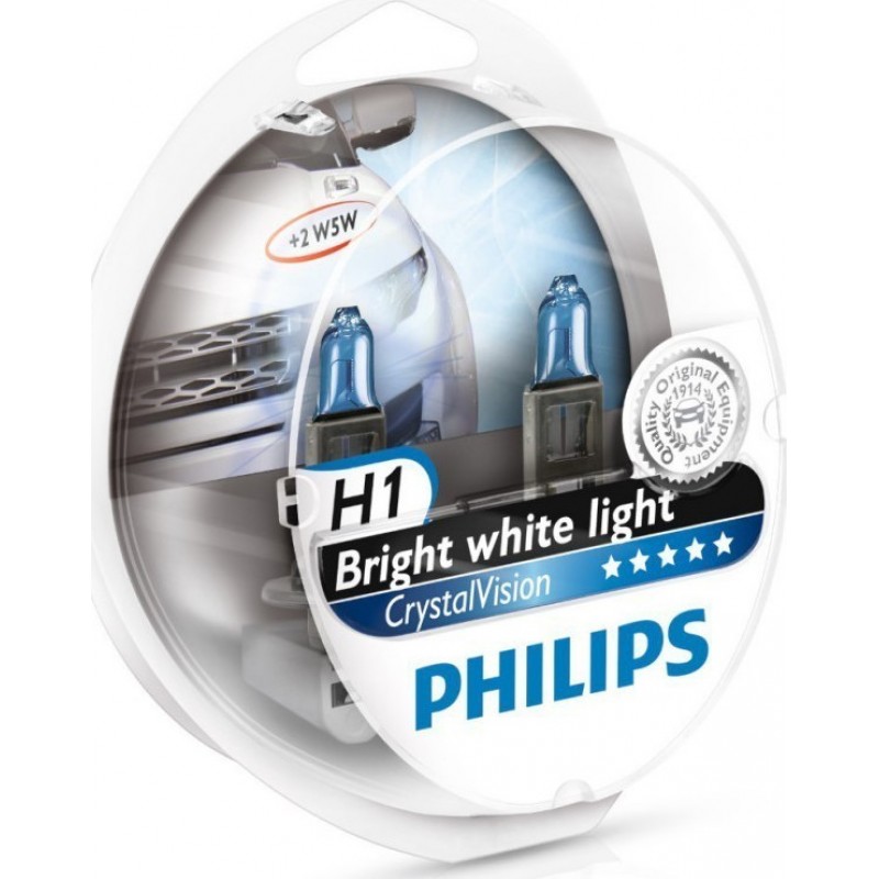 Philips H1 Crystal Vision 12V 60/55W 4300K +30% 