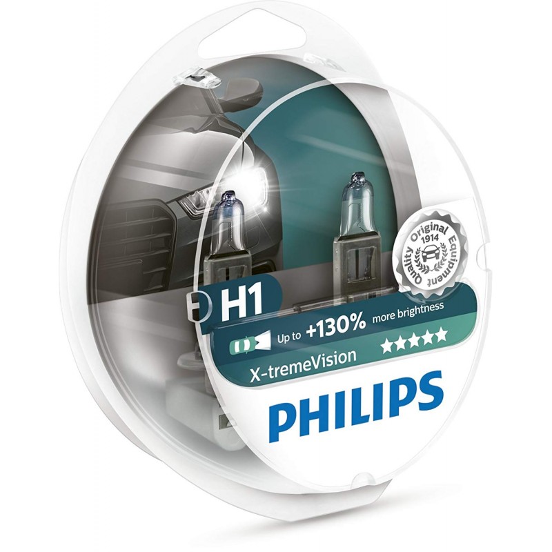 Philips H1 X-TREME Vision 12V 60/55W 3700K +130% 