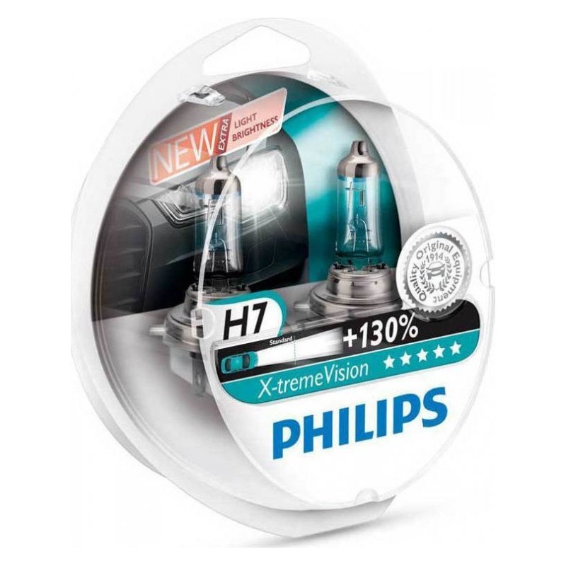 Philips H7 XTREME Vision 12V 60/55W 3700K +130 % 