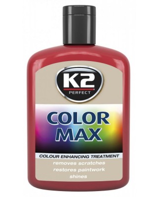 Κερί χρώματος κόκκινο K2 COLOUR WAX που επαναφέρει τη λάμψη και το χρώμα 200 ml