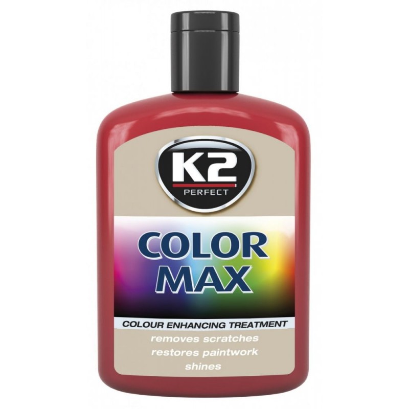 Κερί χρώματος κόκκινο K2 COLOUR WAX που επαναφέρει τη λάμψη και το χρώμα 200 ml