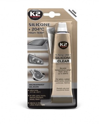 Σιλικόνη στεγανοποίησης διάφανη K2 85gr